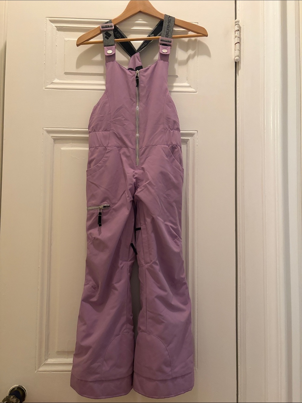 Kids Snow Bib Overalls - Light Purple
